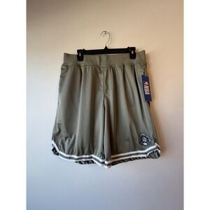 NBA Basketball Shorts Mens 34 x 8 Large Gray At The Knee Athletic New $40